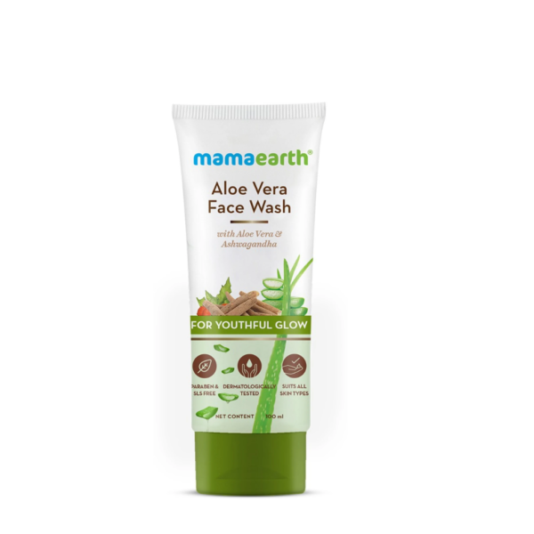 Mamaearth Aloe Vera Face Wash with Aloe Vera & Ashwagandha